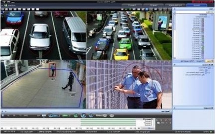 video surveillance screens